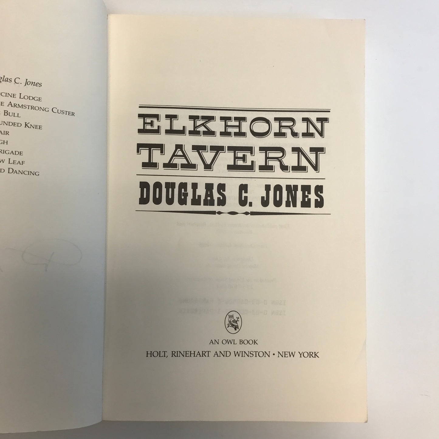 Elkhorn Tavern - Douglas C. Jones - Local Author - Arkansas - Historical Fiction - Signed - 1980