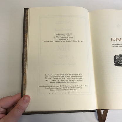 Lord Jim - Joseph Conrad - Franklin Library - 1984