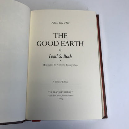 The Good Earth - Pearl S. Buck - Franklin Library - 1975