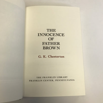 The Innocence of Father Brown - G. K. Chesterton - Franklin Library - 1989