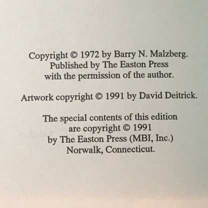 Beyond Apollo - Barry Malzberg - First Thus - Easton Press - 1991