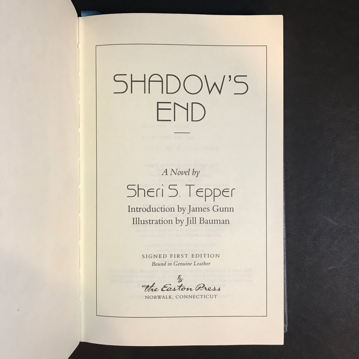 Shadow's End - Sheri S. Tepper - Signed - 1st Edition - Easton Press - 1994