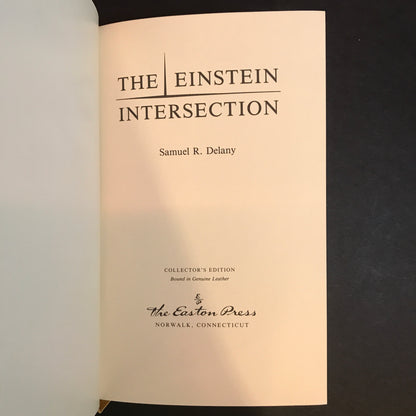 The Einstein Intersection - Samuel R. Delaney - 1st Thus - Easton Press - 1986