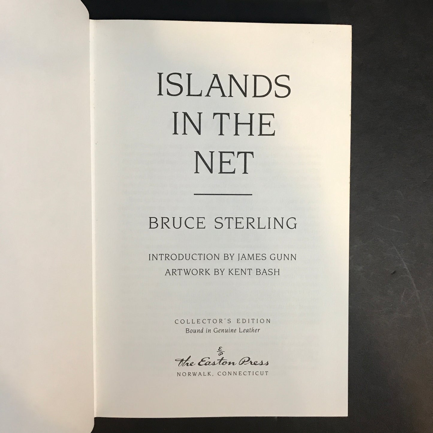 Islands in the Net - Bruce Sterling - 1st Thus - Easton Press - 1994