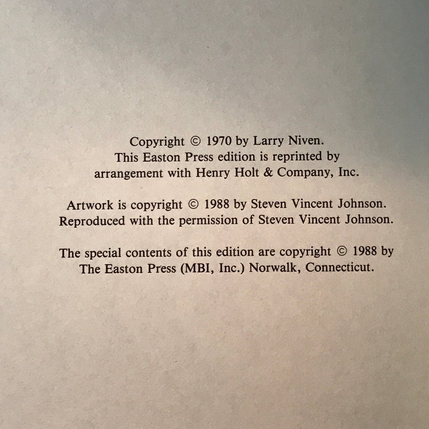 Ringworld - Larry Niven - 1st Thus - Easton Press - 1988