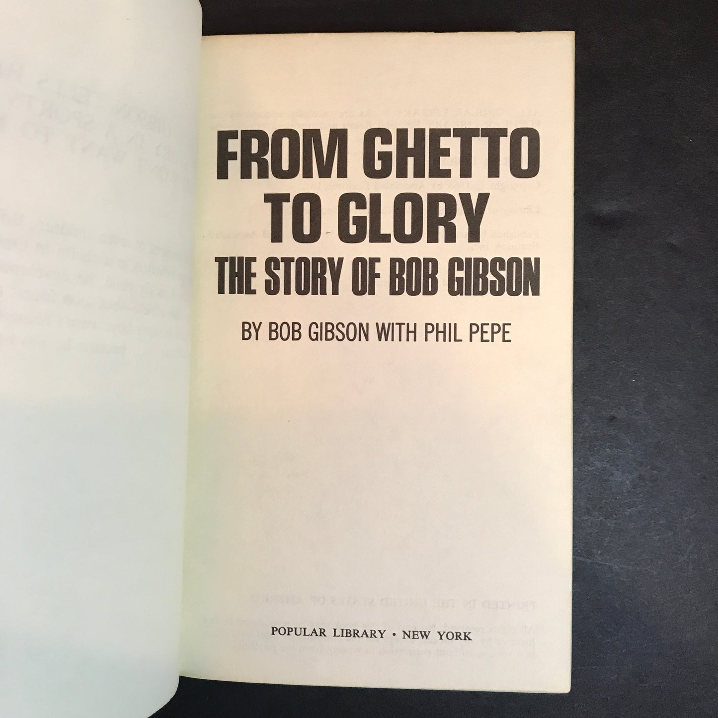 From Ghetto to Glory - Bob Gibson - 1968