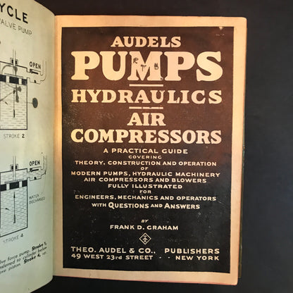 Audels Pumps, Hydraulics, Air Compressors - Frank D. Graham - 1943