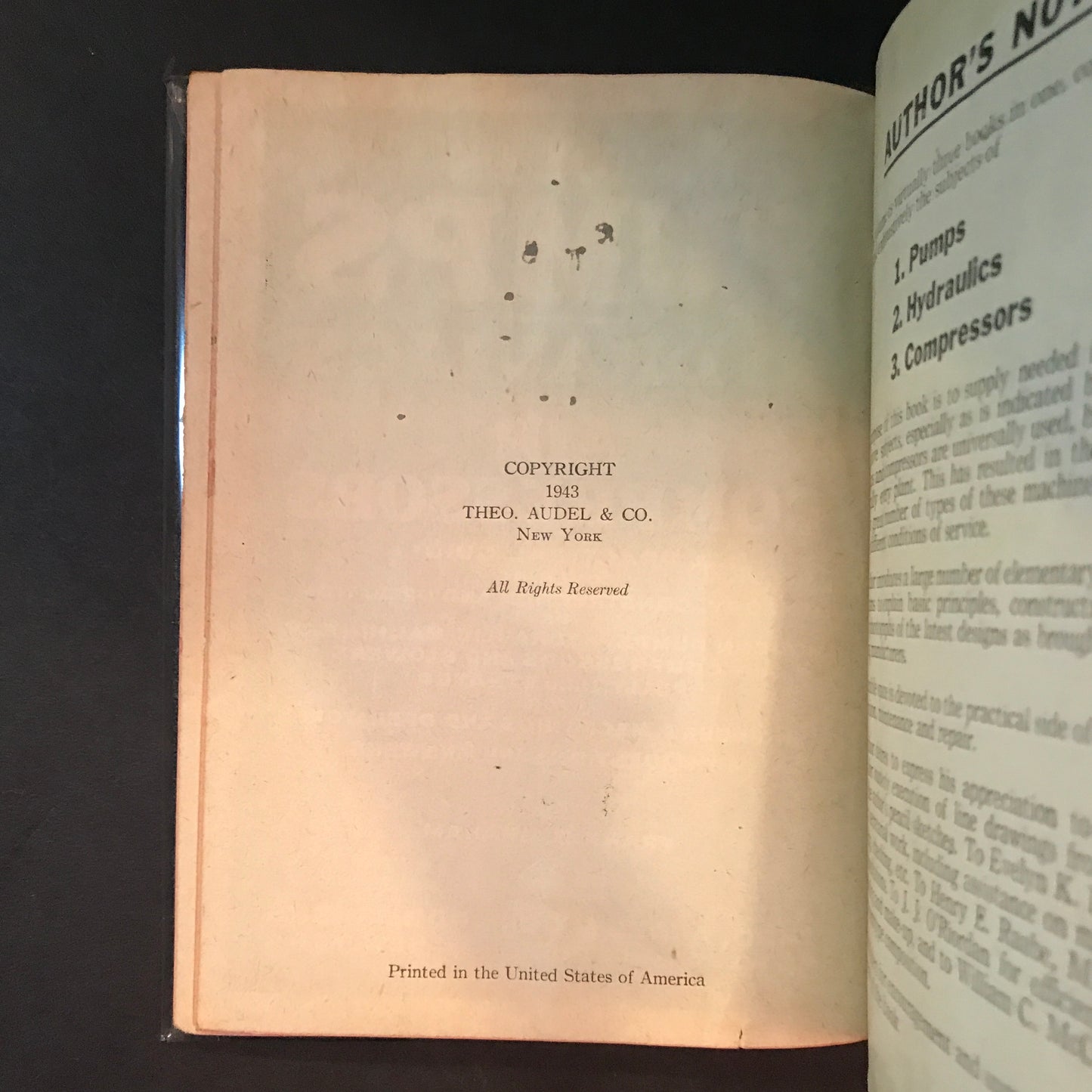 Audels Pumps, Hydraulics, Air Compressors - Frank D. Graham - 1943