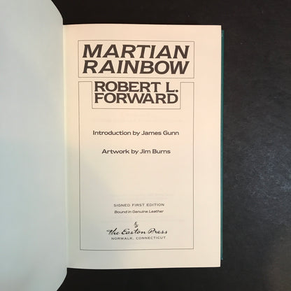 Martian Rainbow - Robert L. Forward - Signed - 1st Edition - Easton Press - 1991