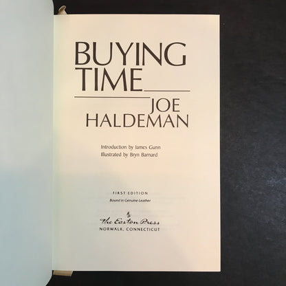 Buying Time - Joe Haldeman - Signed - 1st Edition - Easton Press - 1989