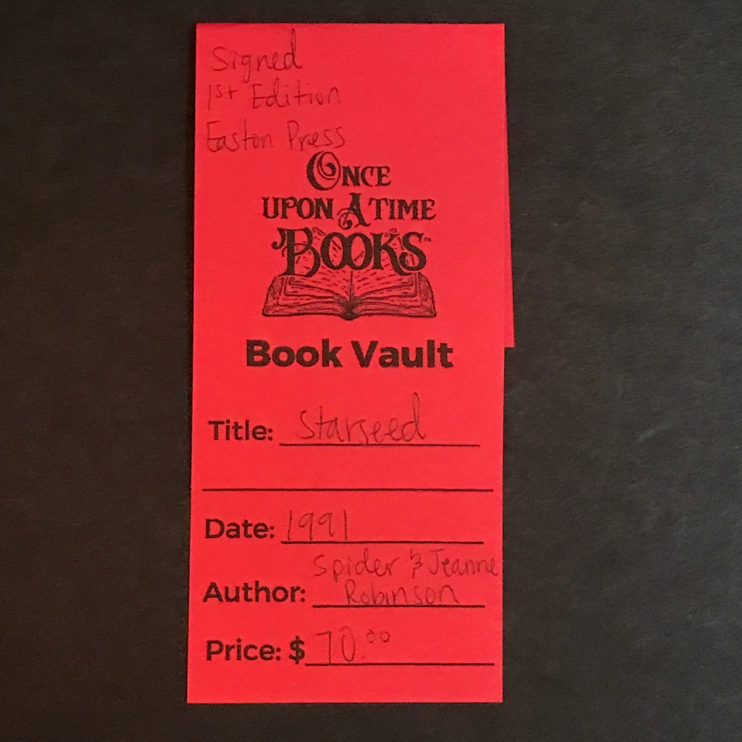 Starseed - Spider & Jeanne Robinson - Signed 2x - 1st Edition - Easton Press - 1991