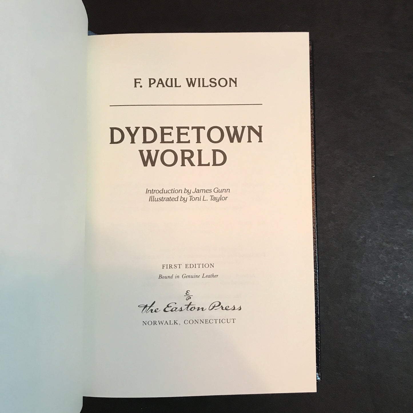 Dydeetown World - F. Paul Wilson - Signed - 1st Edition - Easton Press - 1989