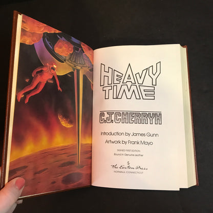 Heavy Time - C. J. Cherryh - Signed - 1st Edition - Easton Press - 1991