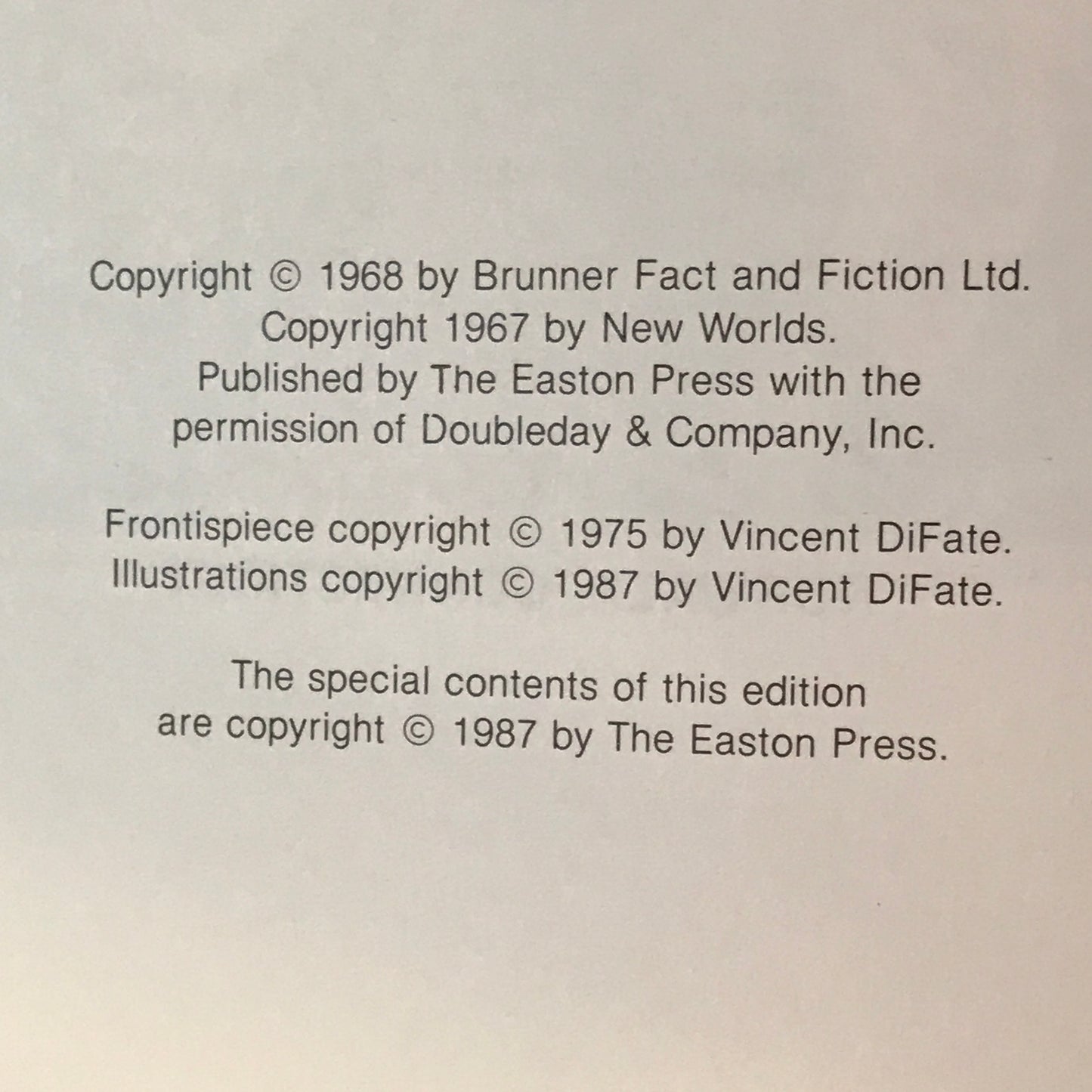 Stand On Zanzibar - John Brunner - 1st Thus - Easton Press - 1987