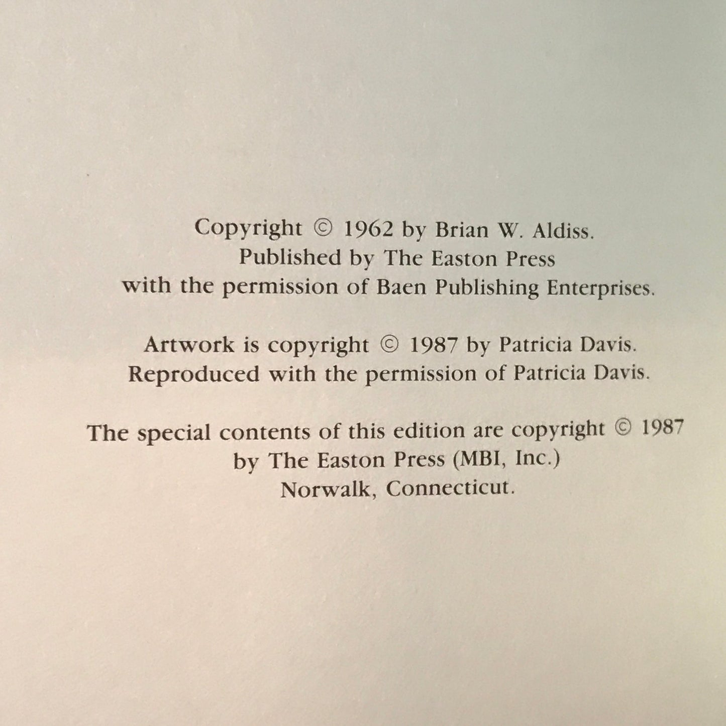 Hothouse - Brian Aldiss - Easton Press - 1987