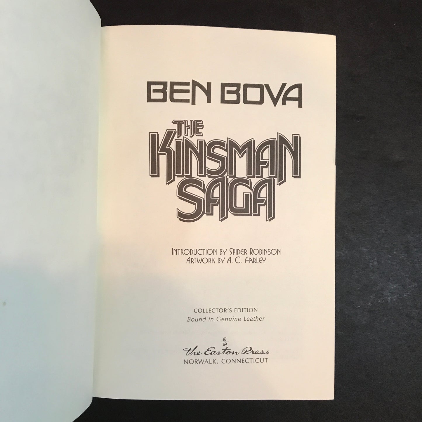 The Kinsman Saga - Ben Bova - 1st Thus - Easton Press - 1989