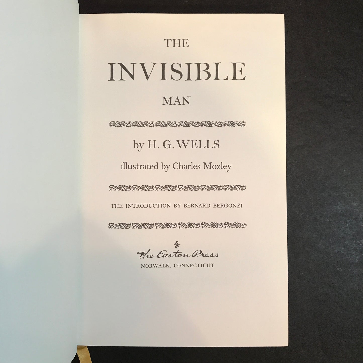 The Invisible Man - H. G. Wells - Easton Press - 1967