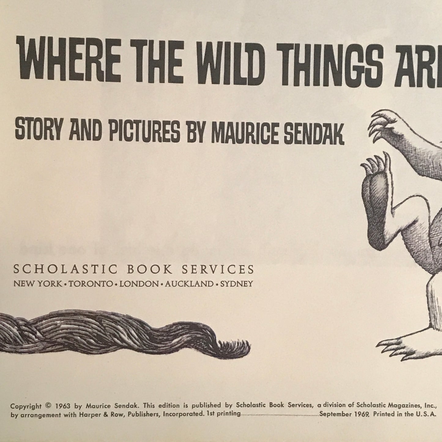 Where The Wild Things Are - Maurice Sendak - 1st Thus - 1969