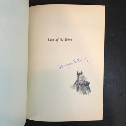 King of the Wind - Marguerite Henry - Signed - 1951