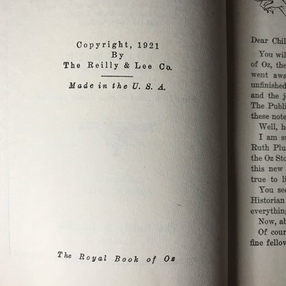 The Royal Book of Oz - L. Frank Baum - 1921