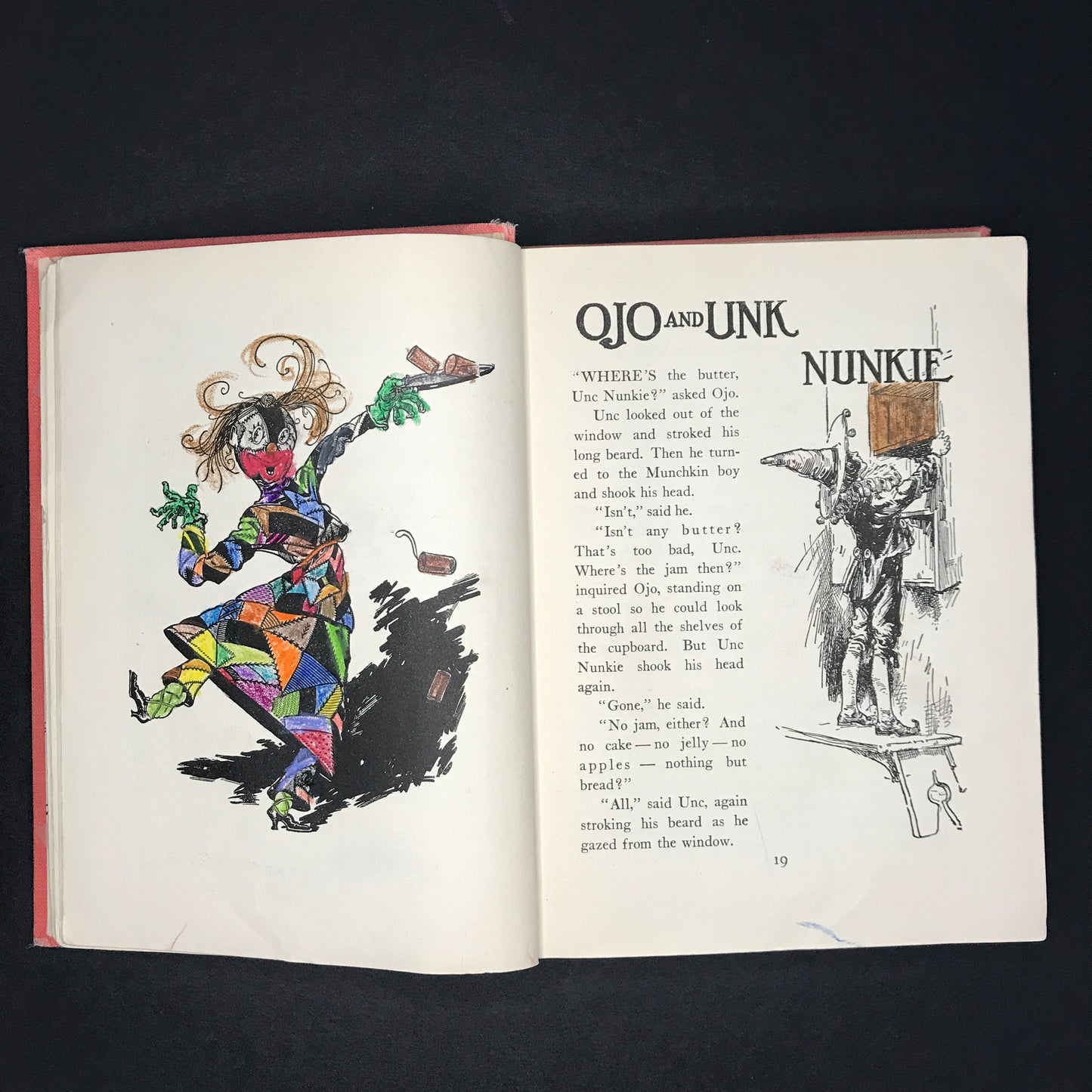 The Patchwork Girl of Oz - L. Frank Baum - 1913 - Missing Front Paste Down - Pg 18 Colored In