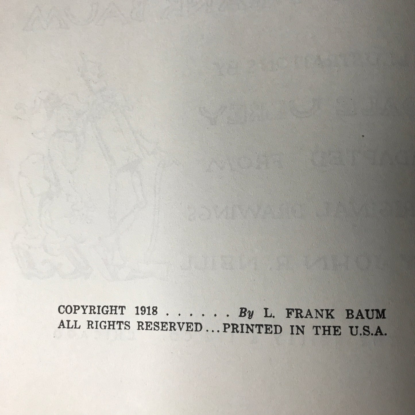 The Tin Woodman of Oz - L. Frank Baum - 1918 Reprint