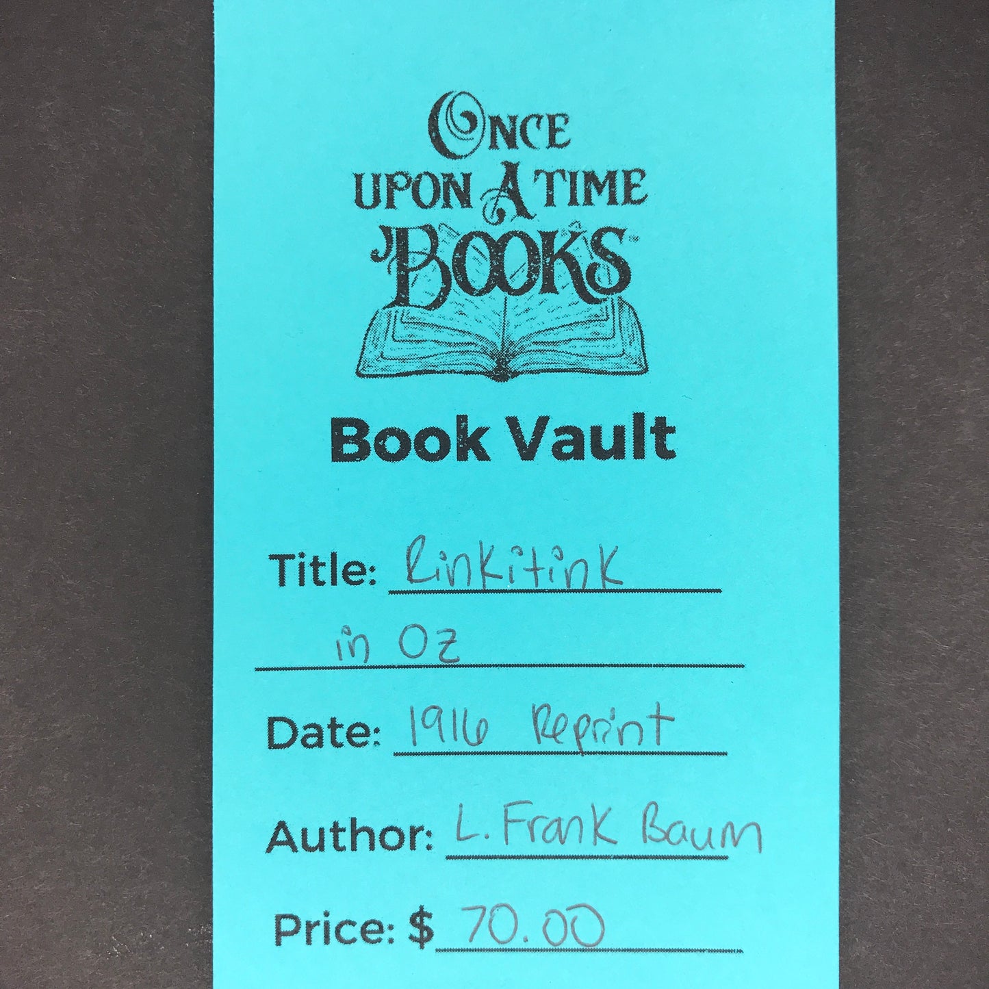 Rinkitink in Oz - L. Frank Baum - 1916 Reprint