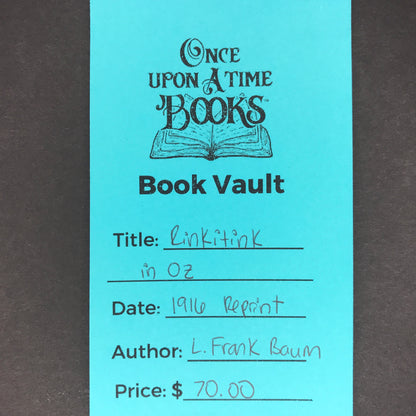 Rinkitink in Oz - L. Frank Baum - 1916 Reprint