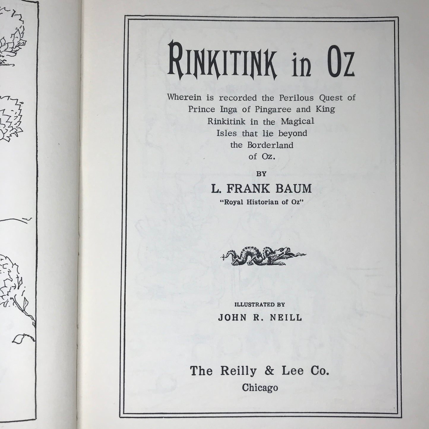 Rinkitink in Oz - L. Frank Baum - 1916 Reprint