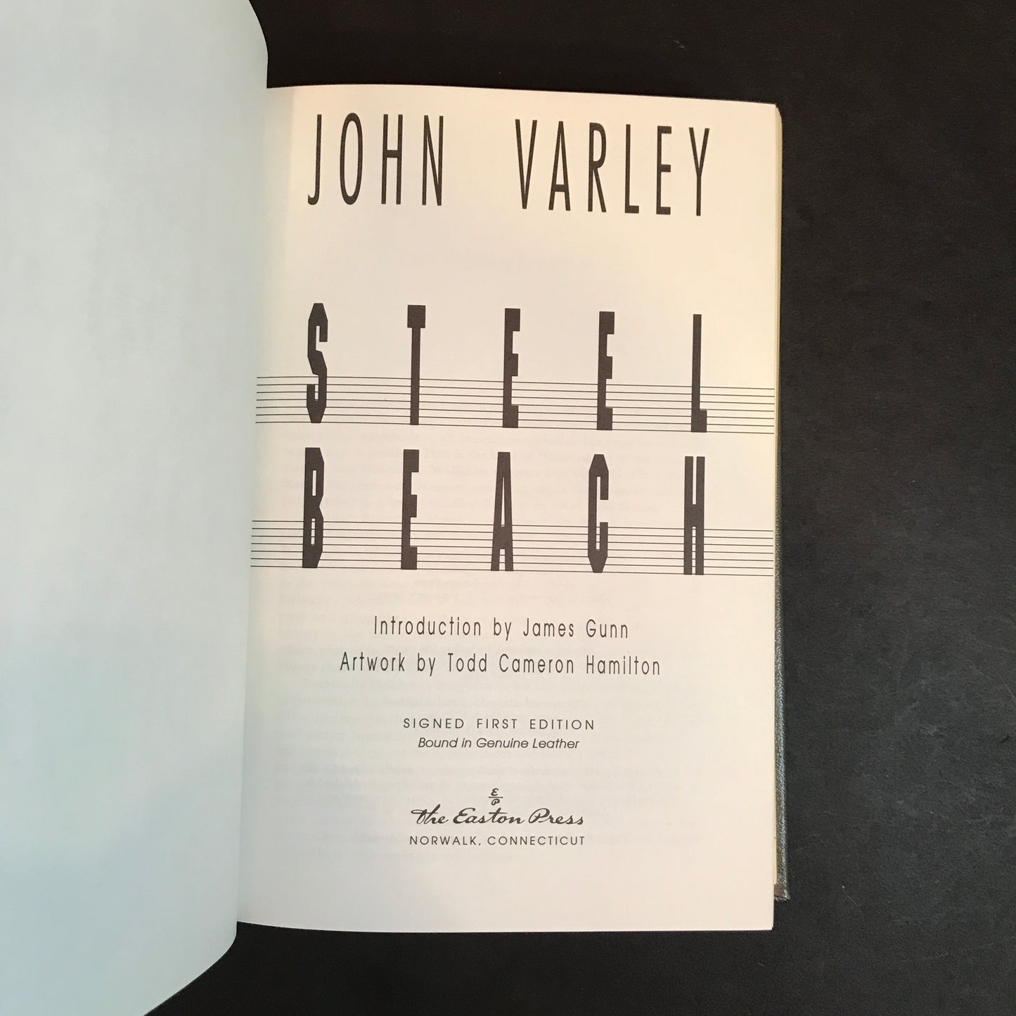 Steel Beach - John Varley - Signed - 1st Edition - Easton Press - 1992