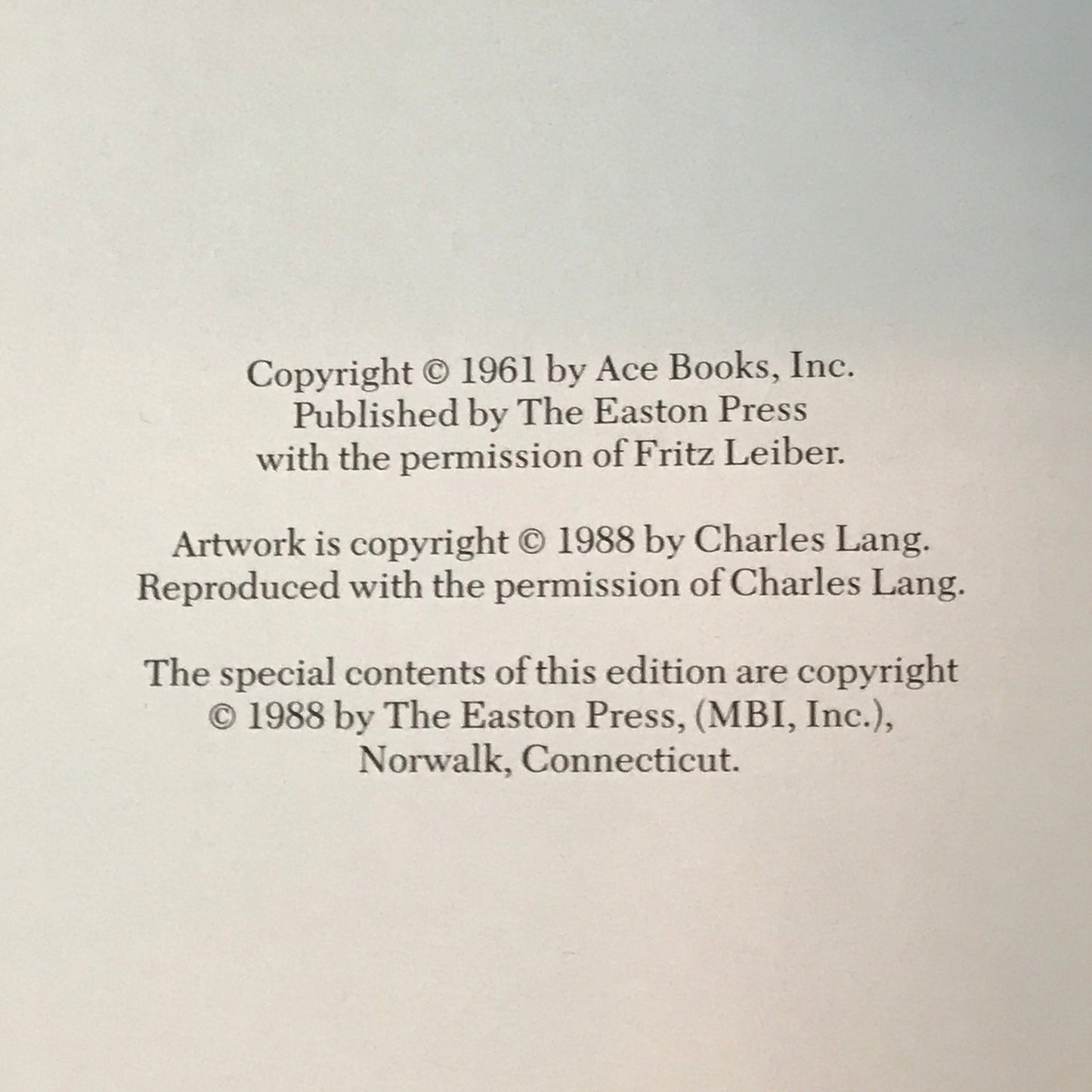 The Big Time - Fritz Leiber - 1st Thus - Easton Press - 1988