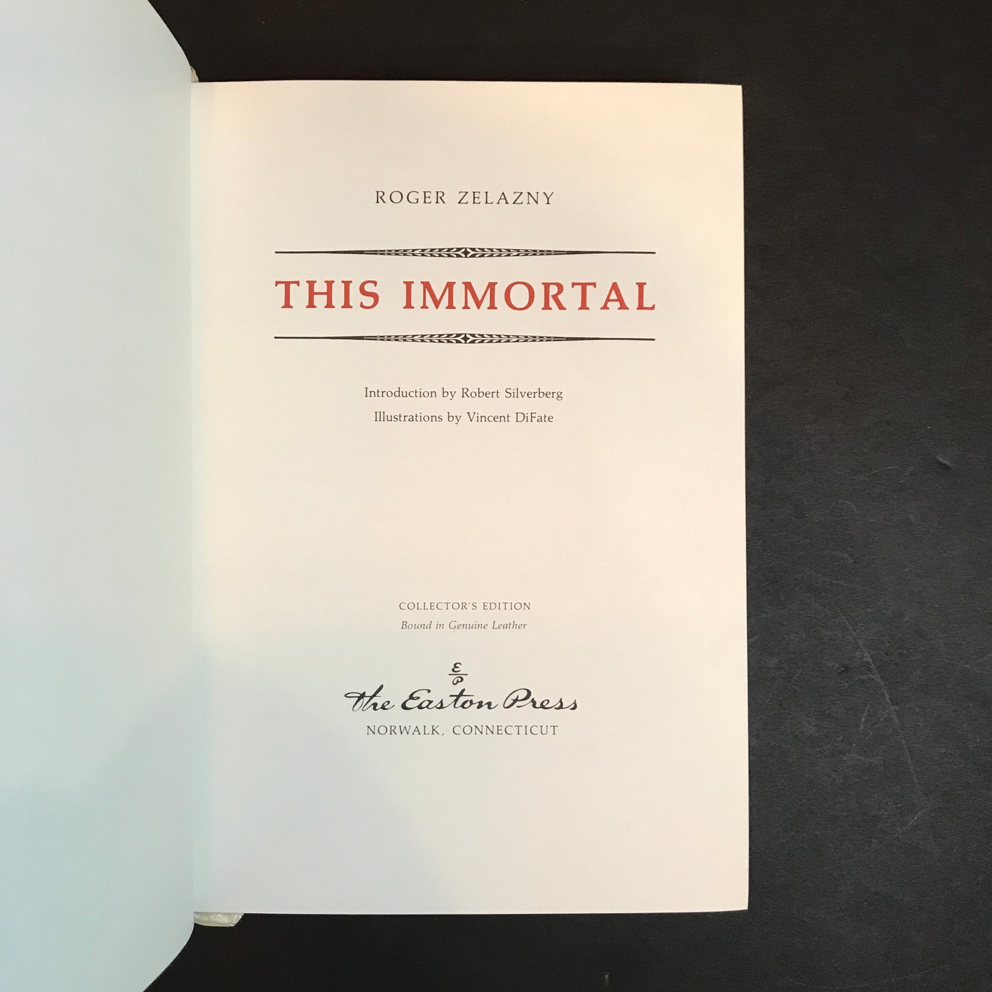 This Immortal - Roger Zelazny - Easton Press - 1986