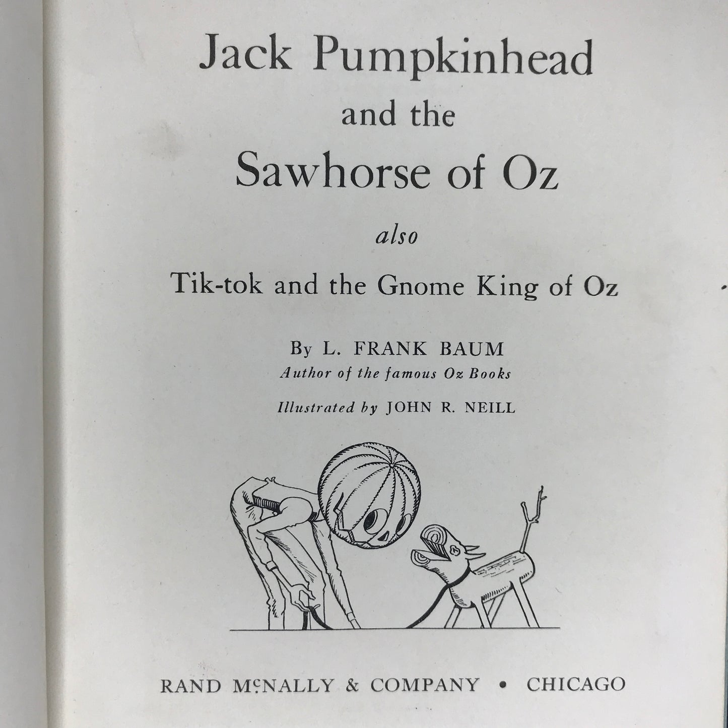 Jack Pumpkinhead and the Sawhorse of Oz - L. Frank Baum - 1939