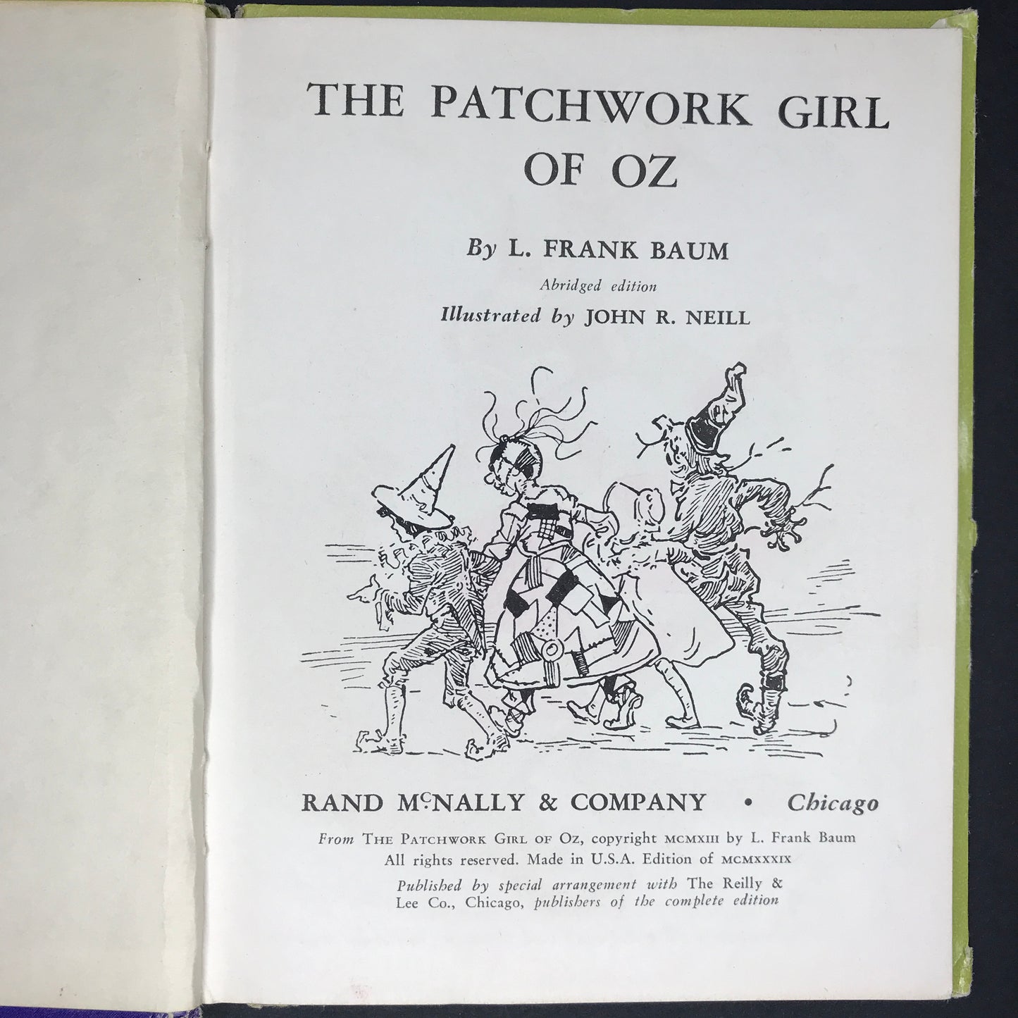 The Patchwork Girl of Oz - Junior Edition - L. Frank Baum - 1939