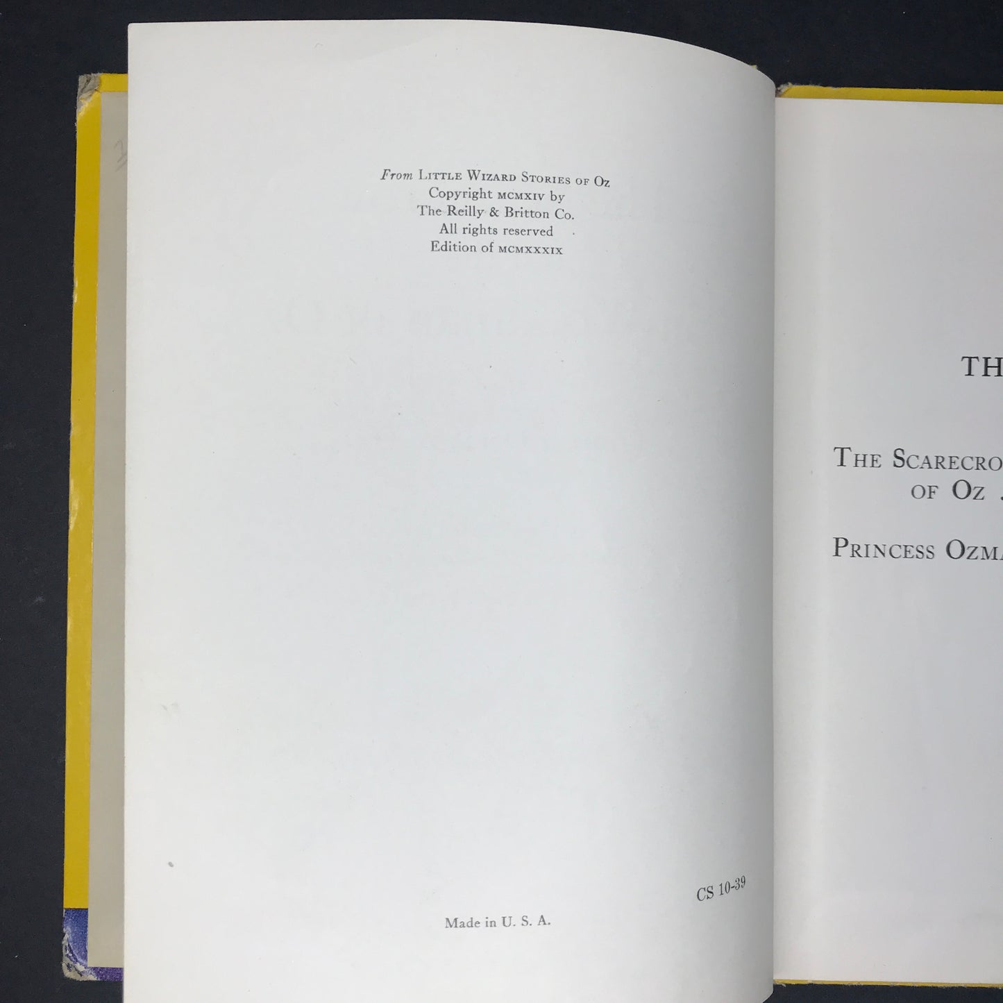 The Scarecrow and the Tin Woodman of Oz - L. Frank Baum - 1939