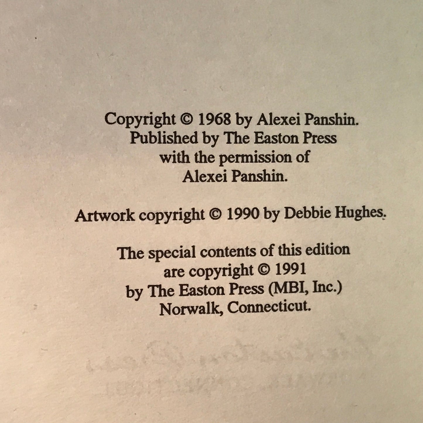 Rite of Passage - Alexei Panshin - Easton Press - 1991