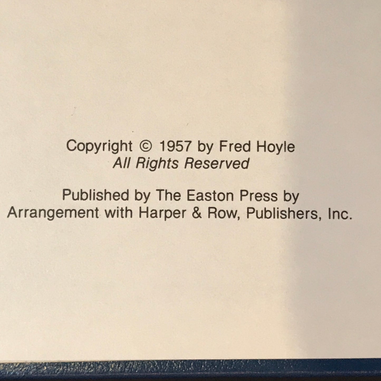 The Black Cloud - Fred Hoyle - Easton Press - 1986