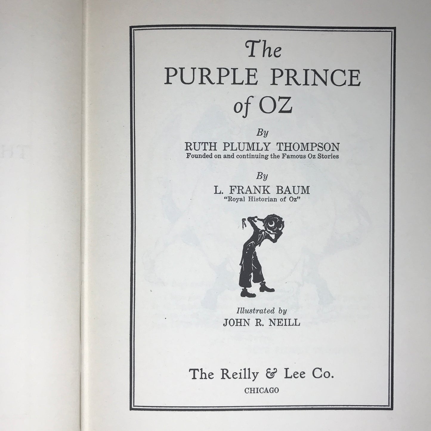 The Purple Prince of Oz - Ruth Plumly Thompson - L. Frank Baum - 1932 Reprint