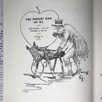 The Shaggy Man Oz - Jack Snow - L. Frank Baum - 1949 Reprint - Scarce