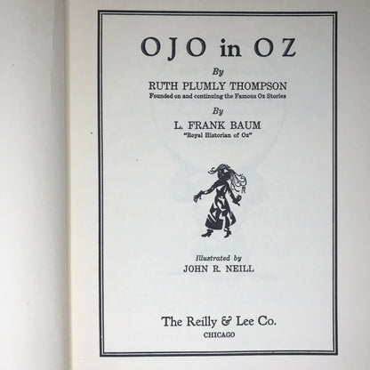 OJO in Oz - Ruth Plumly Thompson - L. Frank Baum - 1933