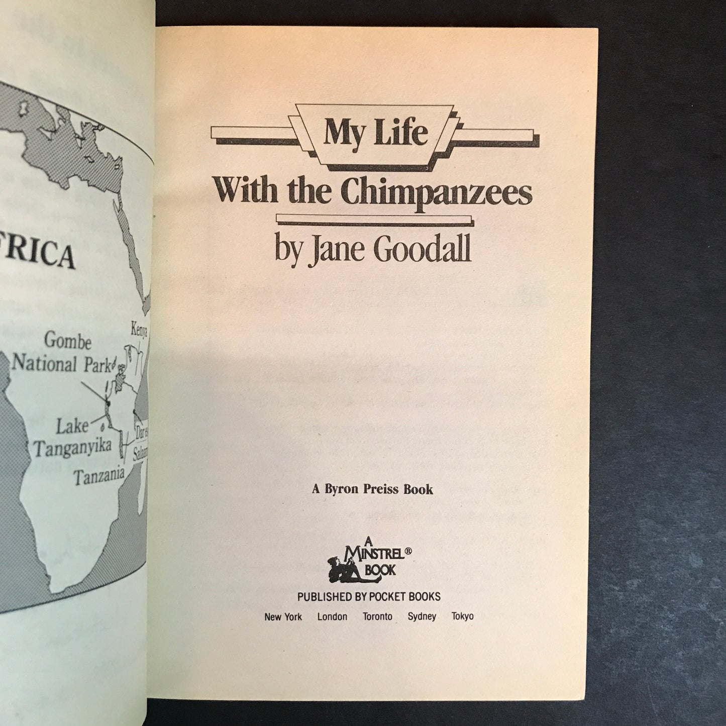 My Life with the Chimpanzees - Jane Goodall - Signed - 1988