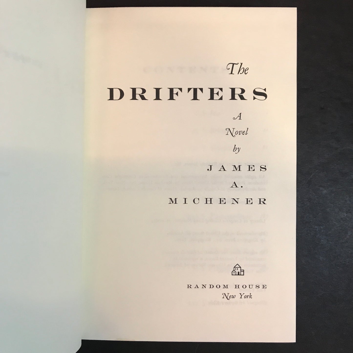 The Drifters - James A. Michener - First Edition - 1971