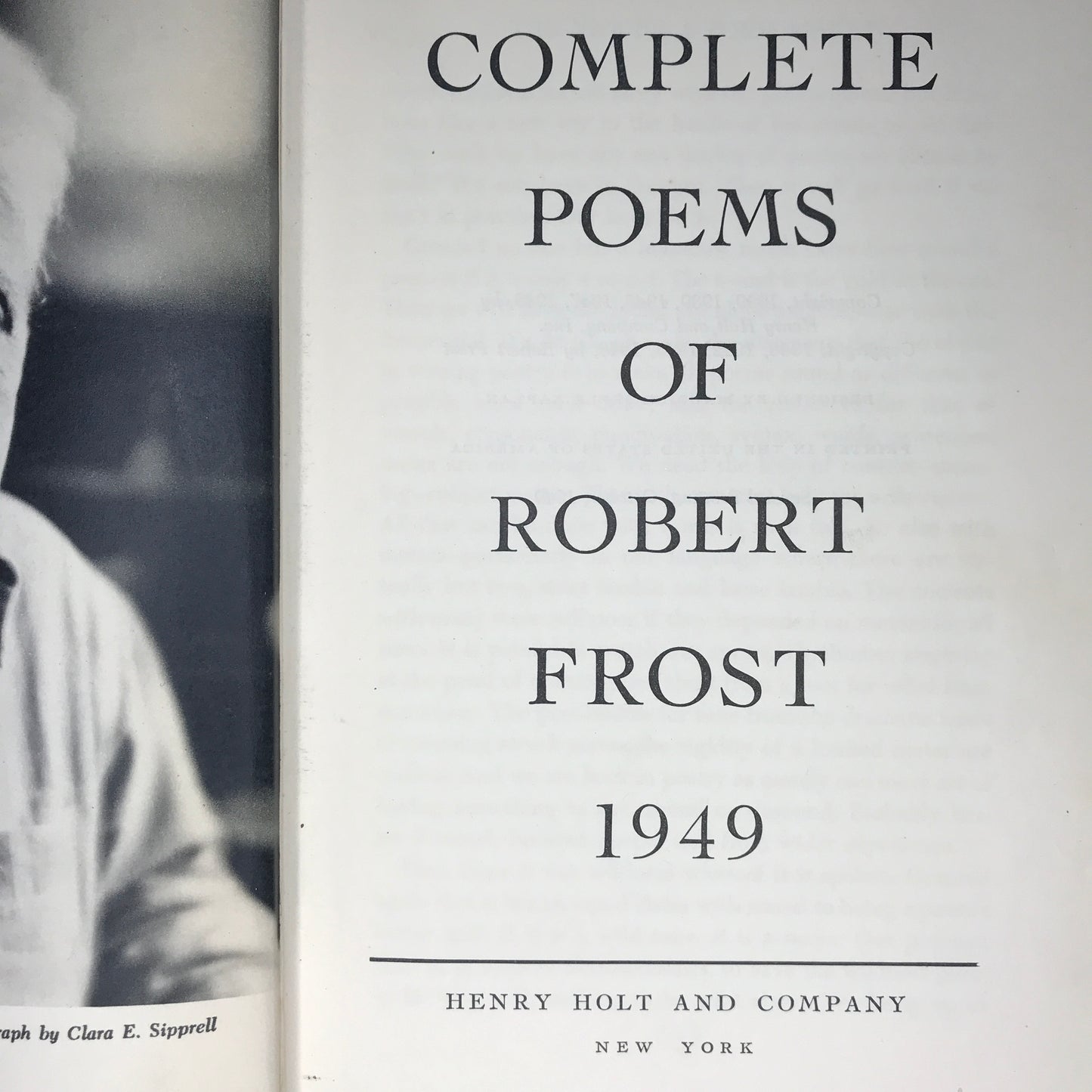 Complete Poems - Robert Frost - 2nd Print - Signed - 1949
