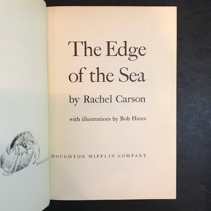 The Edge of the Sea - Rachel Carson - Third Print - 1955