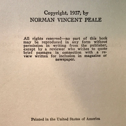 The Art of Living - Norman Vincent Peale - 1937