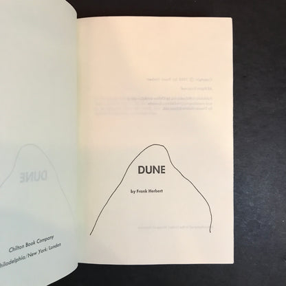 Dune - Frank Herbert - Book Club Edition - Early Print - 1965