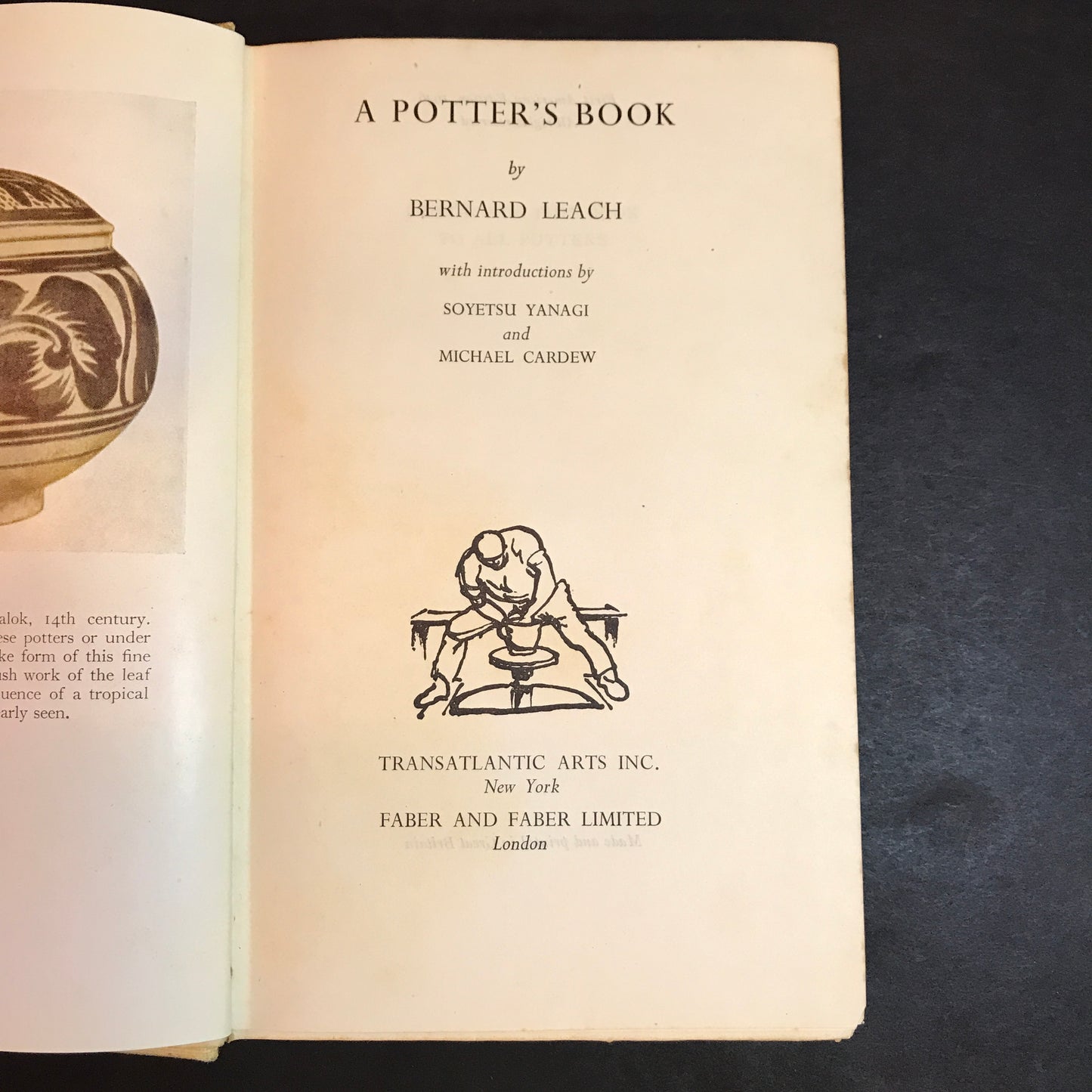 A Potter's Book - Bernard Leach - First American Edition - 1946