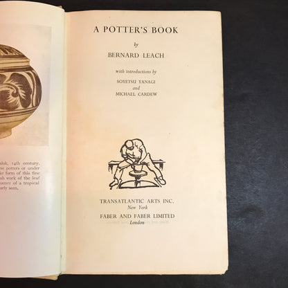 A Potter's Book - Bernard Leach - First American Edition - 1946