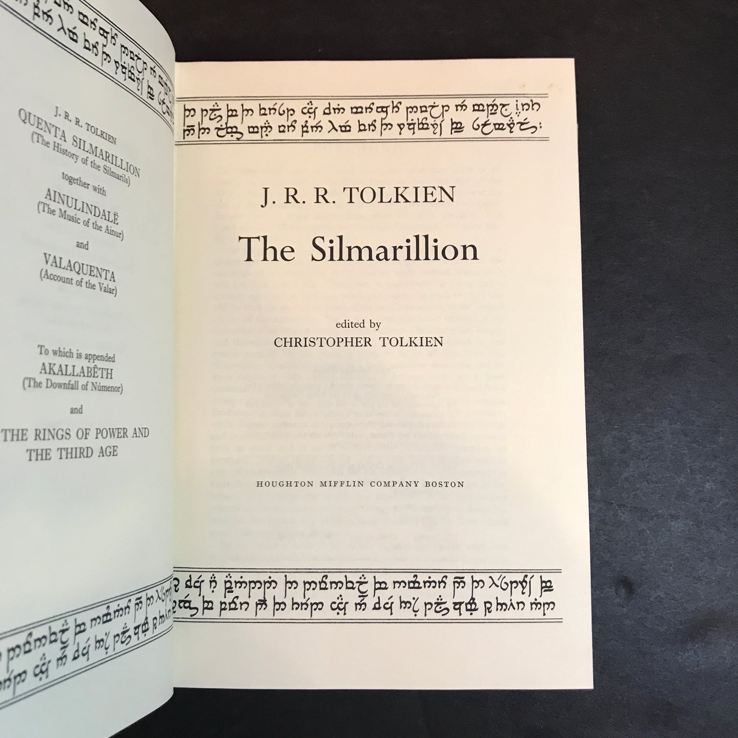 The Silmarillion - J. R. R. Tolkien - 2nd American Print - 1977