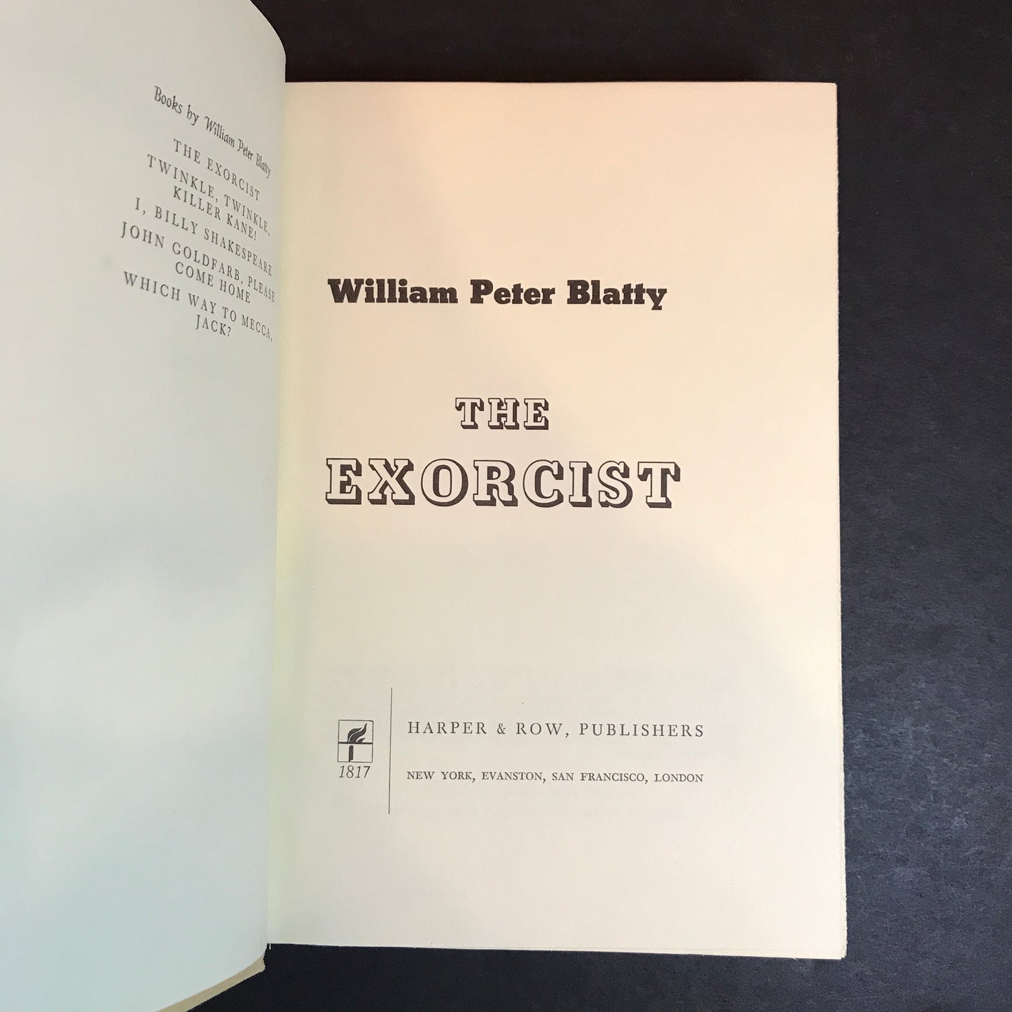 The Exorcist - William Peter Blatty - Sixth Print - 1971